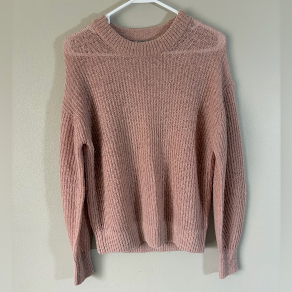 Everlane THE COCOON CREW IN ALPACA Blush Cafe Cream XXS - Picture 5 of 7